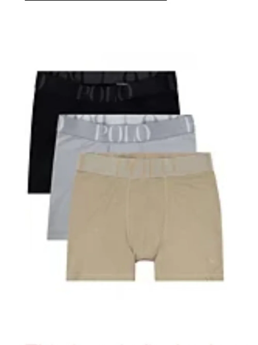 Polo Ralph Lauren Big Boys Boxer Briefs, Pack of 3 Size L Multi Color